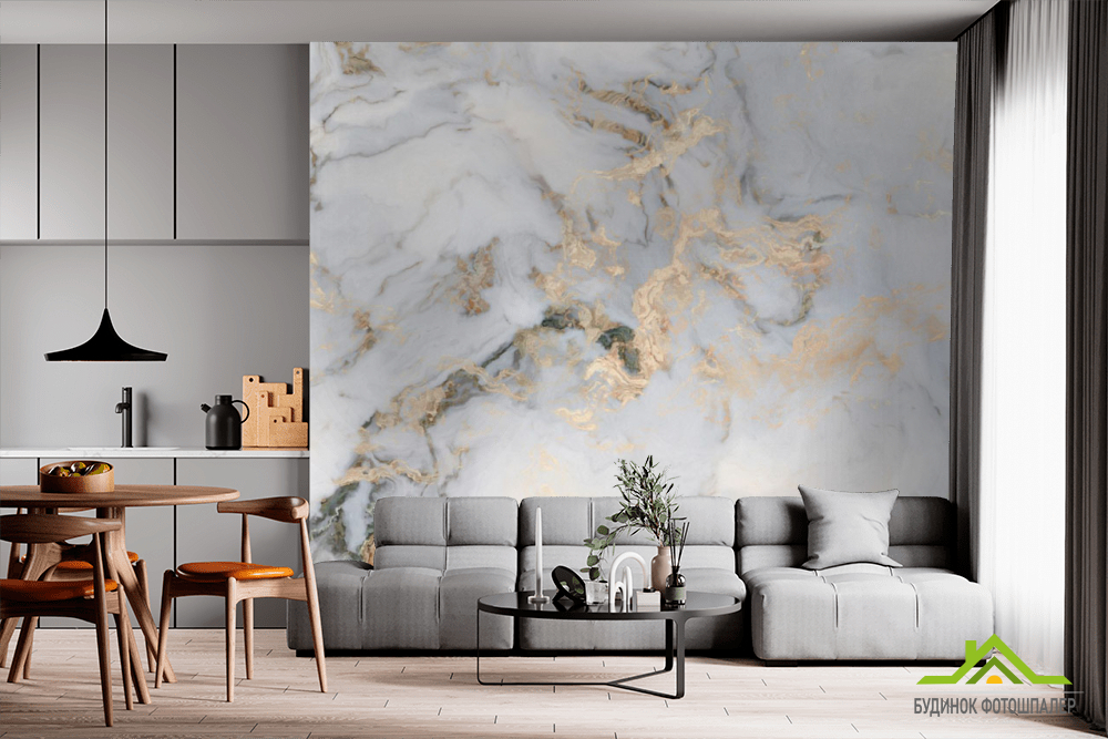 Фотошпалери Золотий мармур