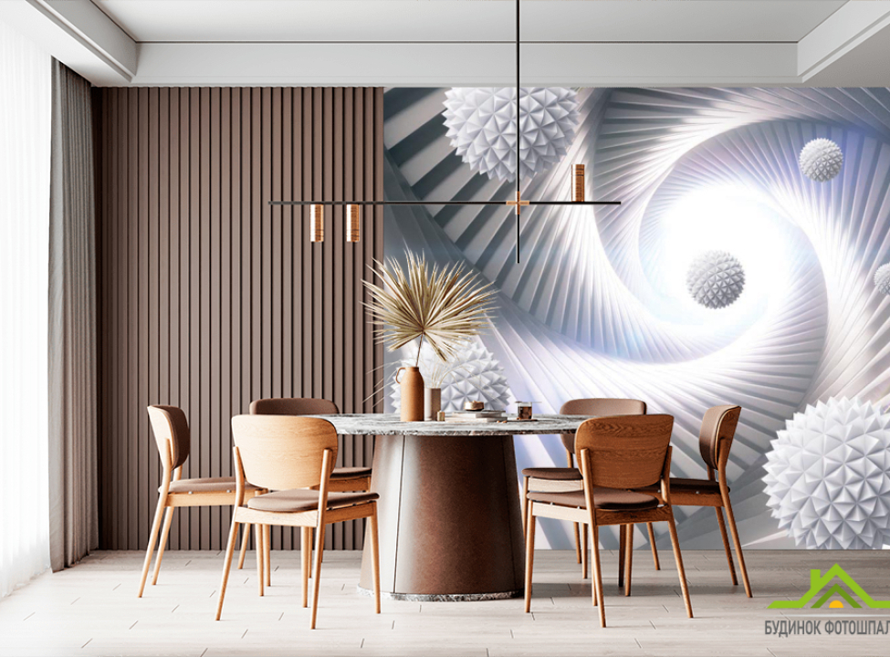 выбрать 3д фотообои 3Д шары Фотообои Расширяющие пространство на стену