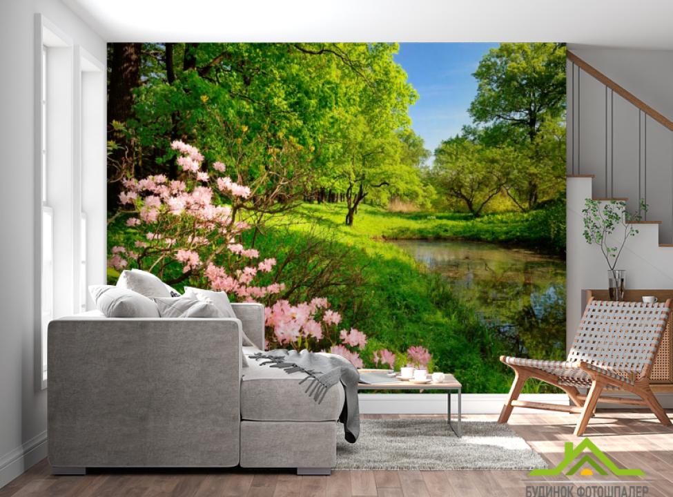 выбрать Фотообои Цветочки и лес Фотообои лес на стену