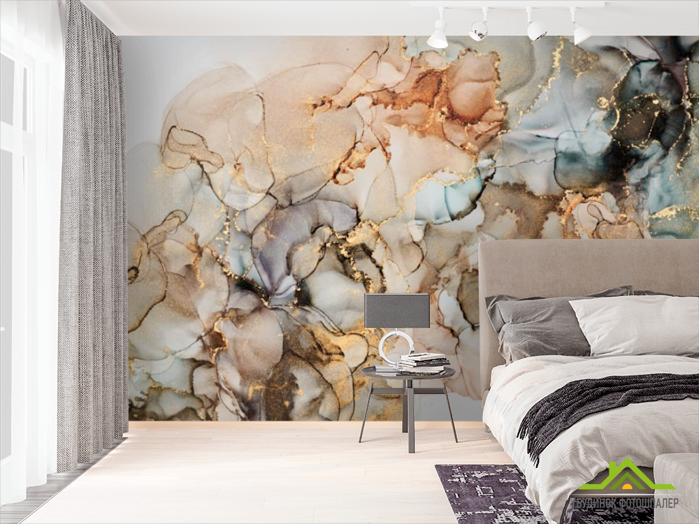 Фотошпалери Різнокольоровий fluid art