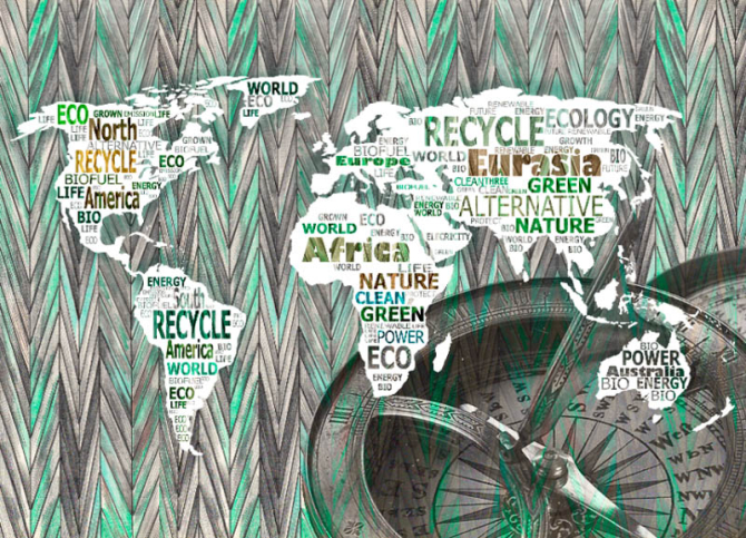 Фотообои Карта мира