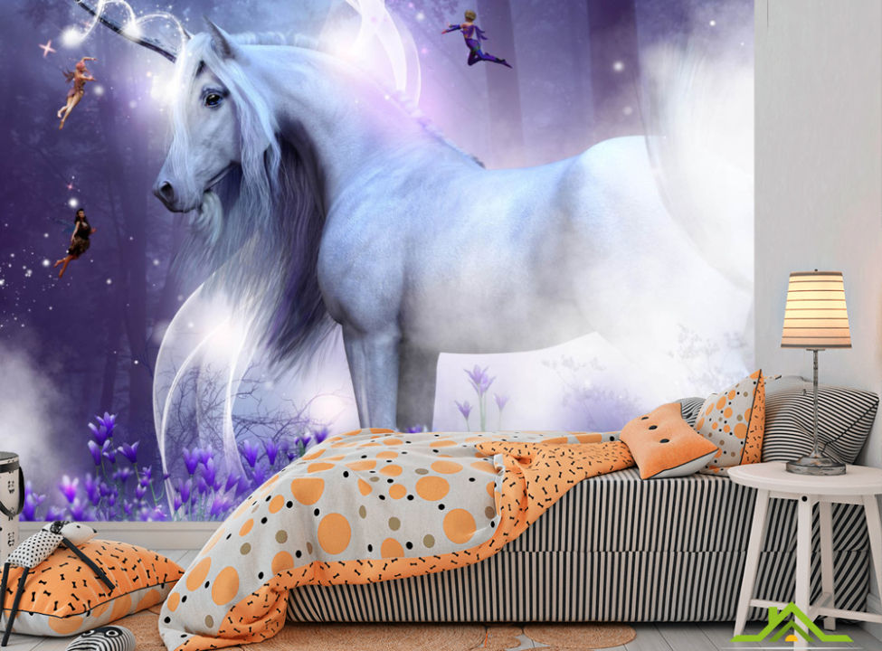выбрать Фотообои Сказочный единорог Фотообои в детскую на стену