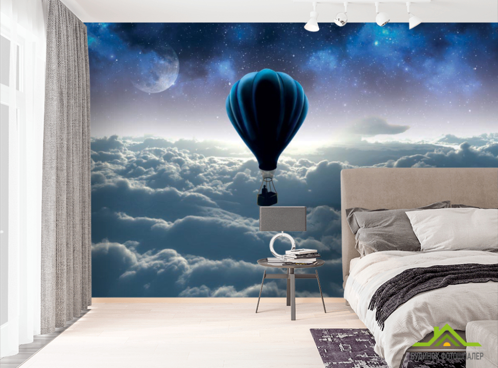 выбрать 3д фотообои Воздушный шар Фотообои 3Д на стену