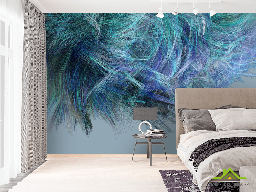 Фотошпалери пір'я, Абстракція