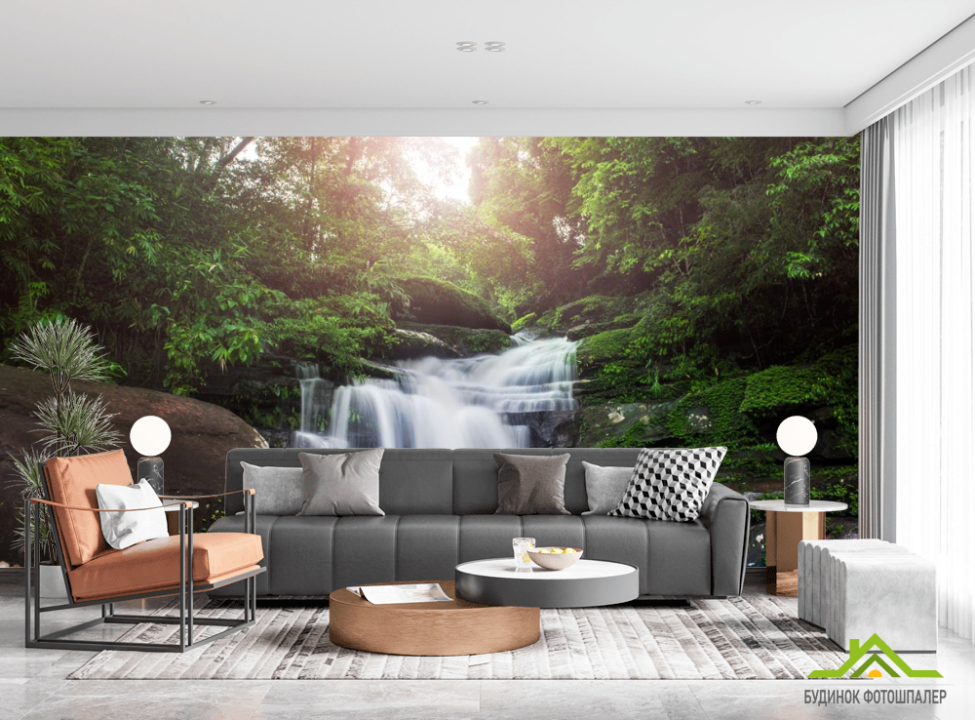 выбрать Фотошпалери водоспад кам'яні сходи Фотошпалери Природа на стіну