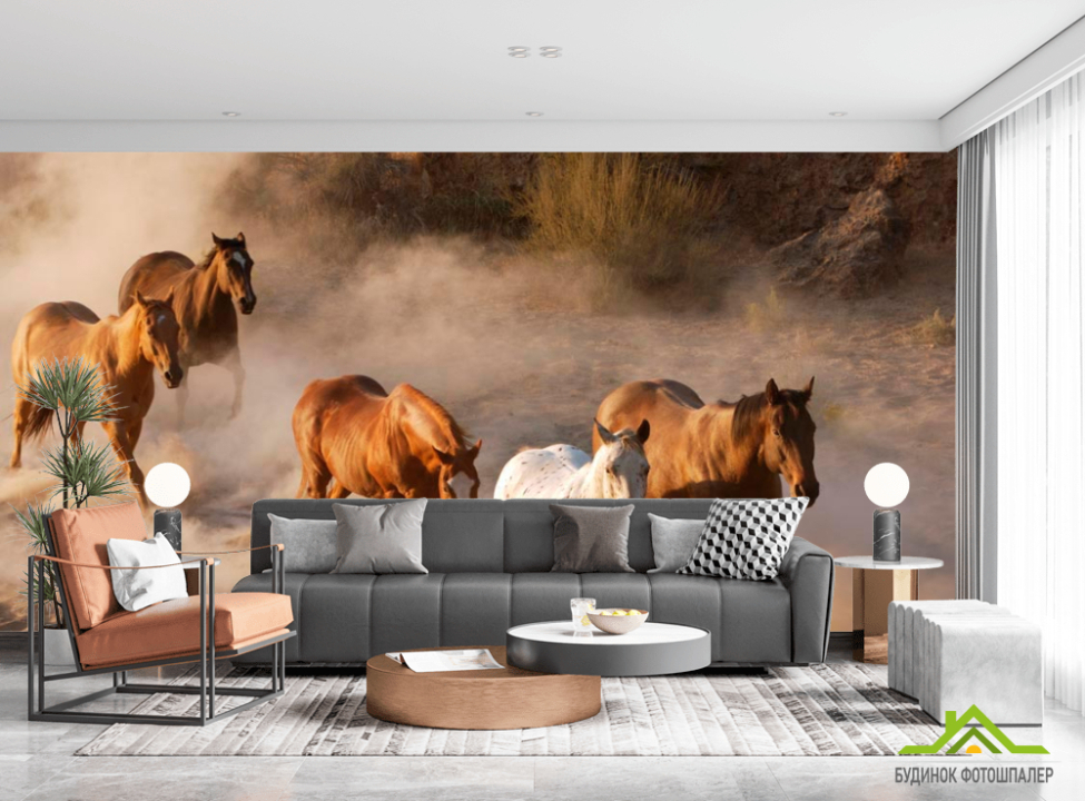 выбрать Фотообои Табун лошадей Фотообои Лошади на стену