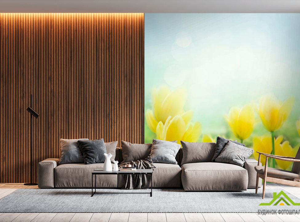 выбрать Фотообои Тюльпаны желтые Фотообои Цветы на стену