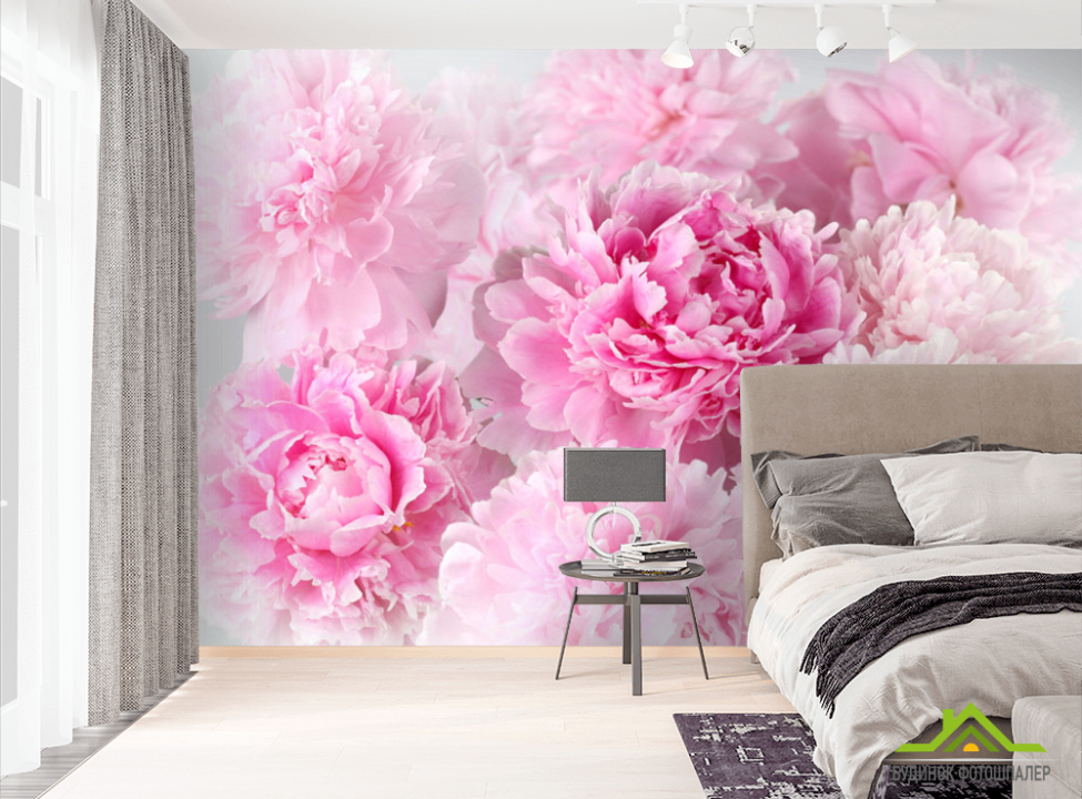 выбрать Фотошпалери Рожеві півонії Фотошпалери Квіти на стіну
