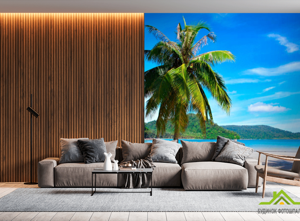 выбрать Фотообои Пальма на пляже Фотообои Пальмы на стену