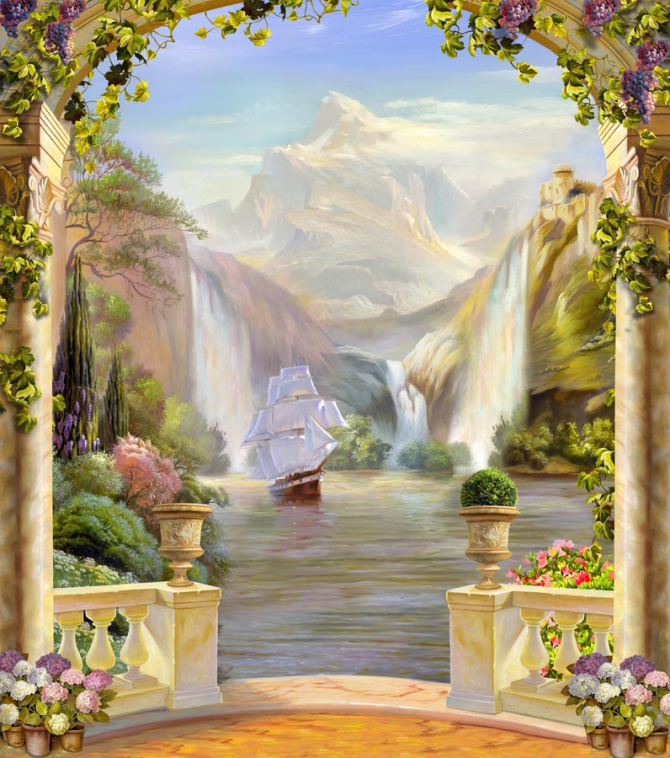 Фотошпалери Водоспад