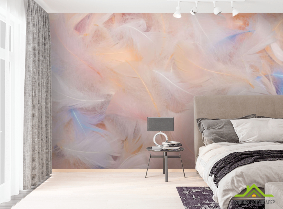 выбрать Фотошпалери Пір'ячко в рожевому відтінку Фотошпалери пір'я на стіну