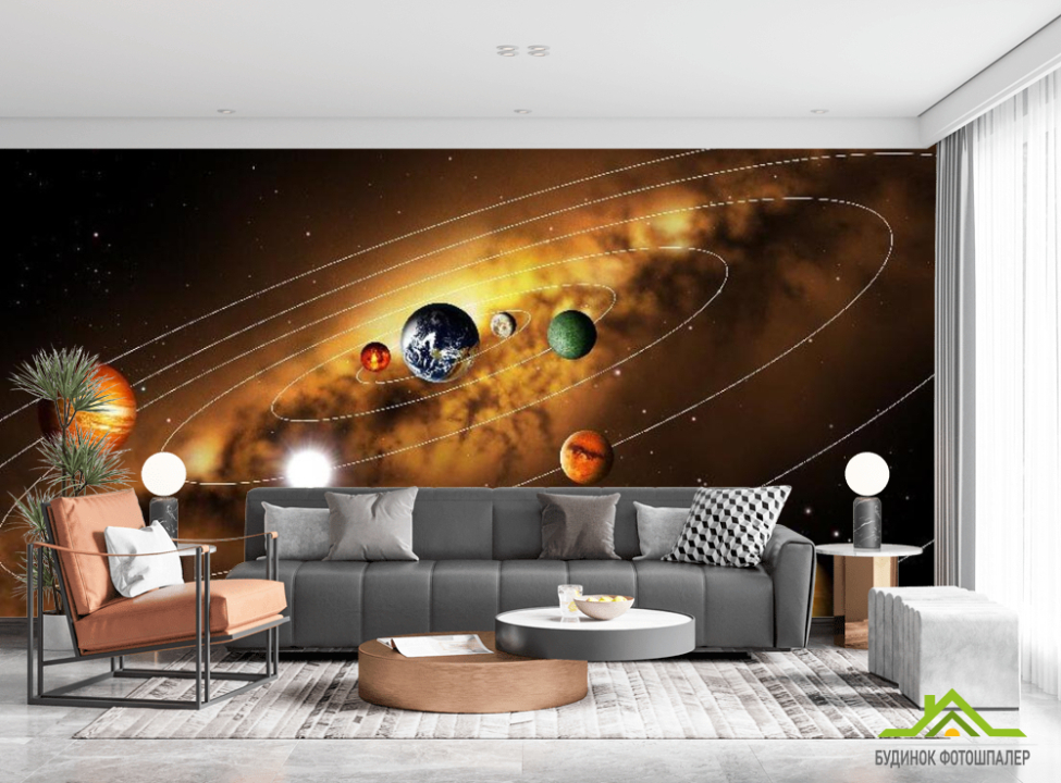 выбрать Фотошпалери Сонячна система Фотошпалери Космос на стіну