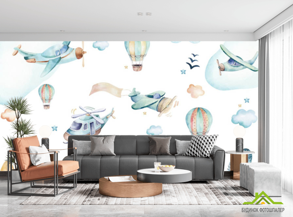 выбрать Фотошпалери дитячі літаки Фотошпалери різні на стіну