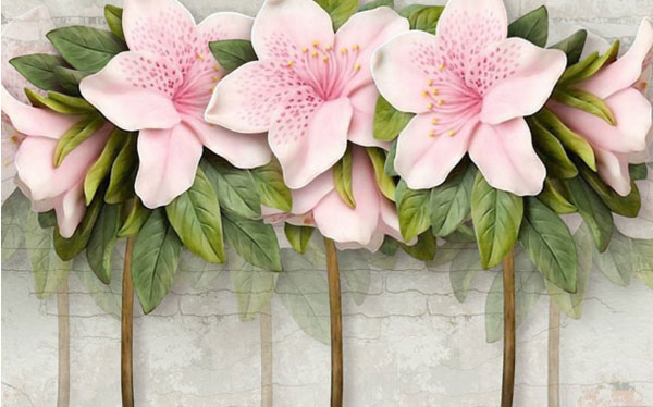 Фотошпалери Рожеві квіти