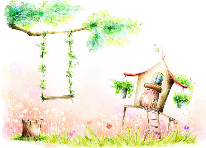 Фотообои Сказочная качеля