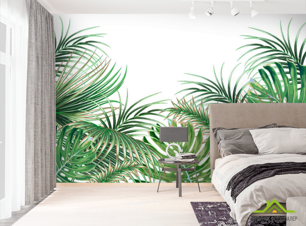 выбрать Фотошпалери тропічні листя  на стіну