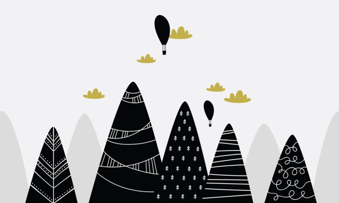 Фотообои Горы детские