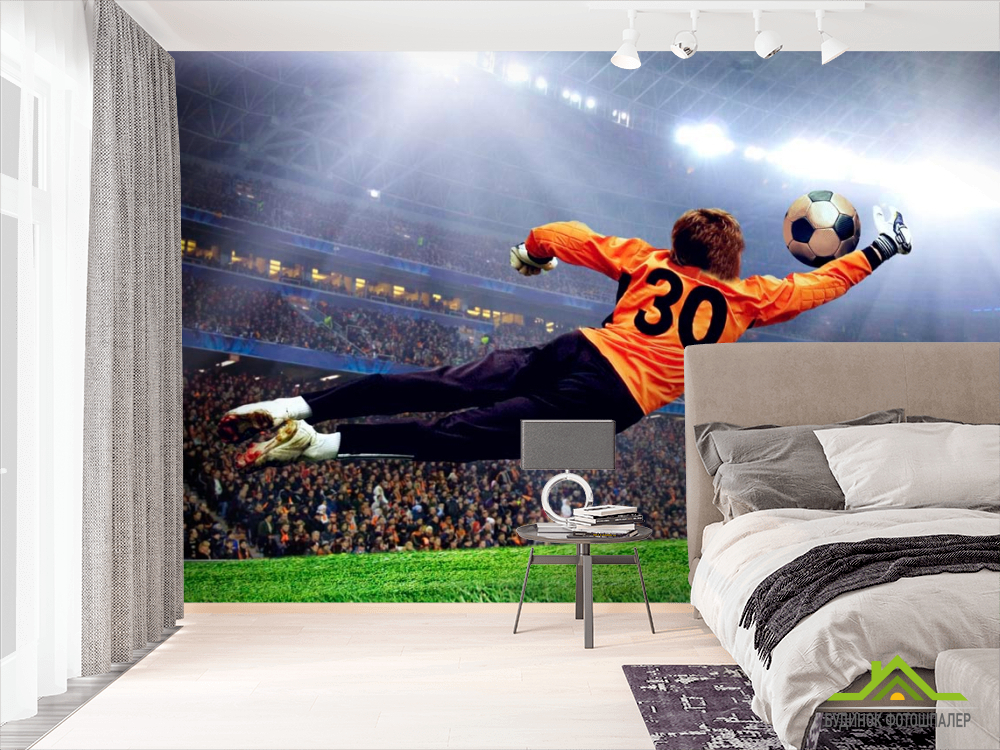 Фотообои Вратарь ловит мяч