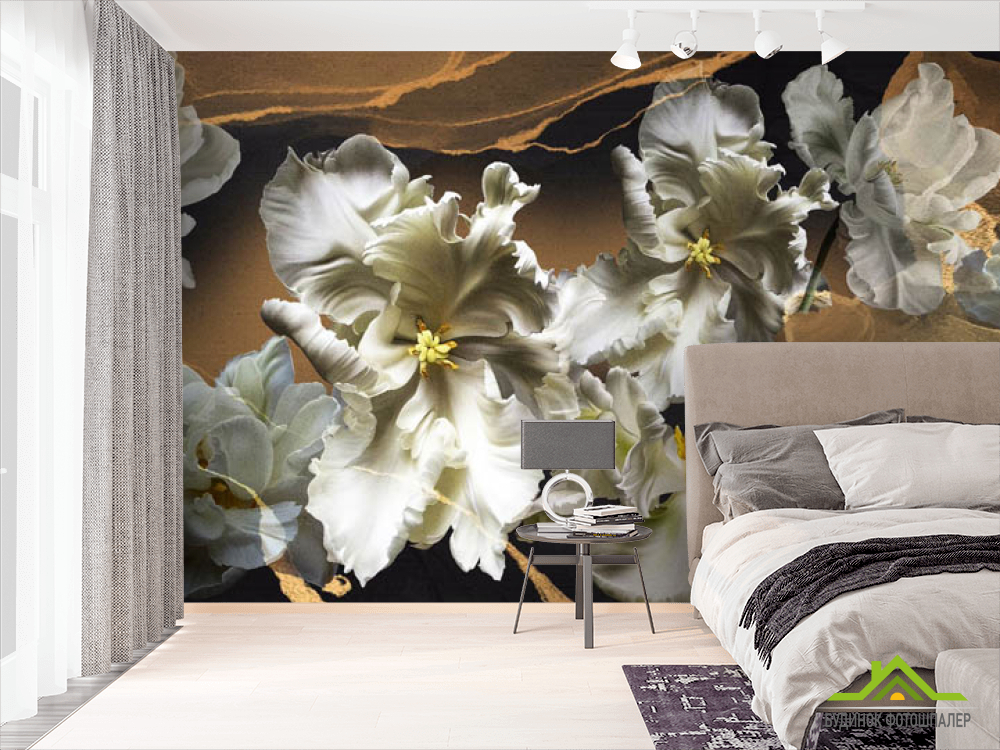 Фотошпалери махрові тюльпани