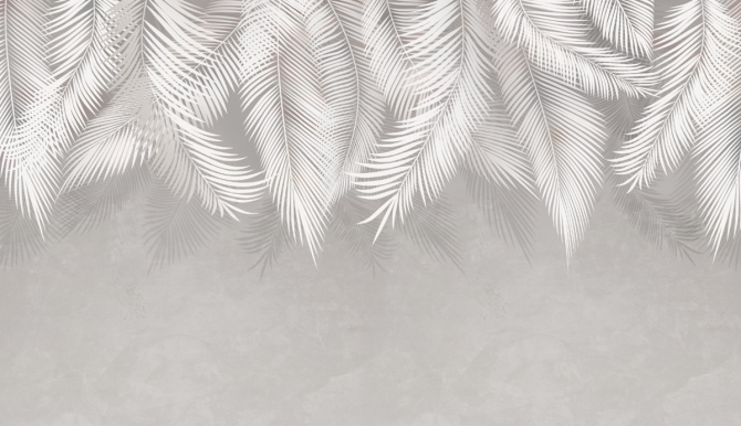 Шпалери з листям леруа