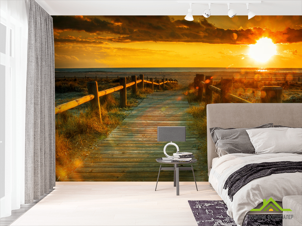 Фотошпалери Схід, пляж, міст
