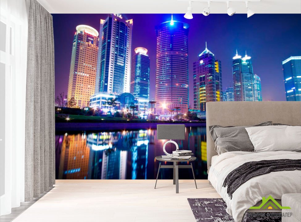 выбрать Фотошпалери Відображення Нью-Йорка у воді Фотошпалери Нью Йорк на стіну