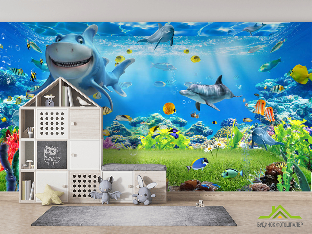 Фотошпалери Акула і її друзі