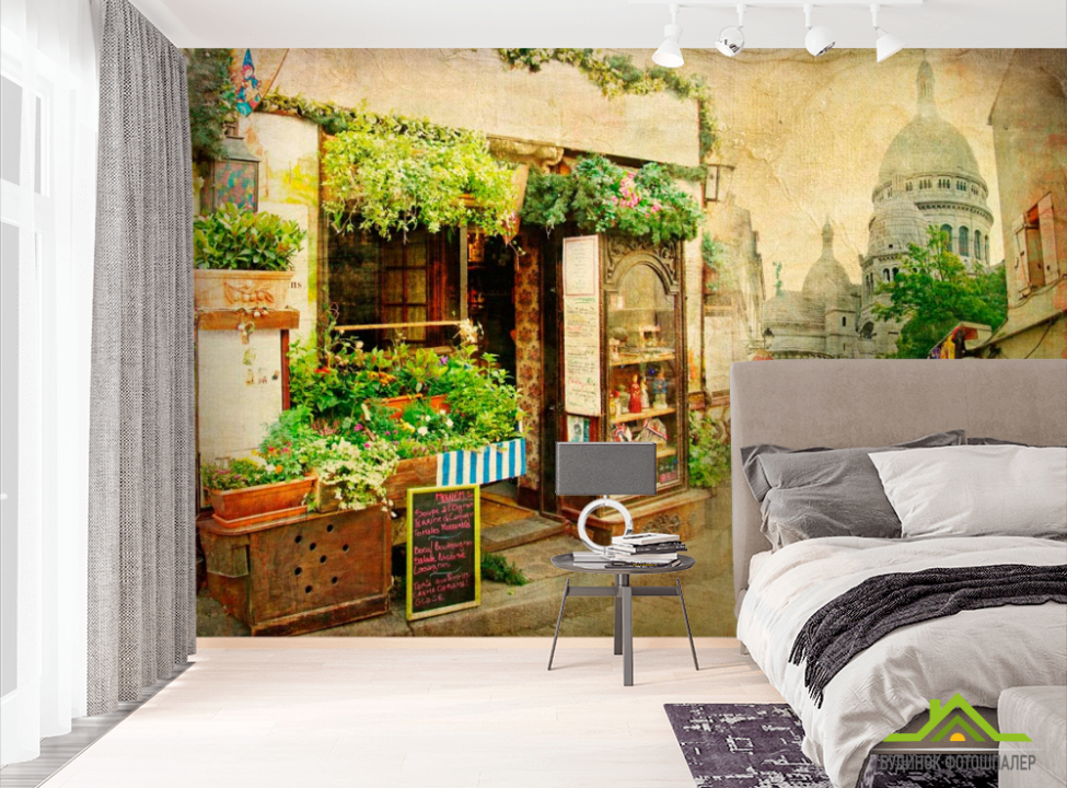 выбрать Фотошпалери Магазин, люди, вулиця Фотошпалери Фрески на стіну