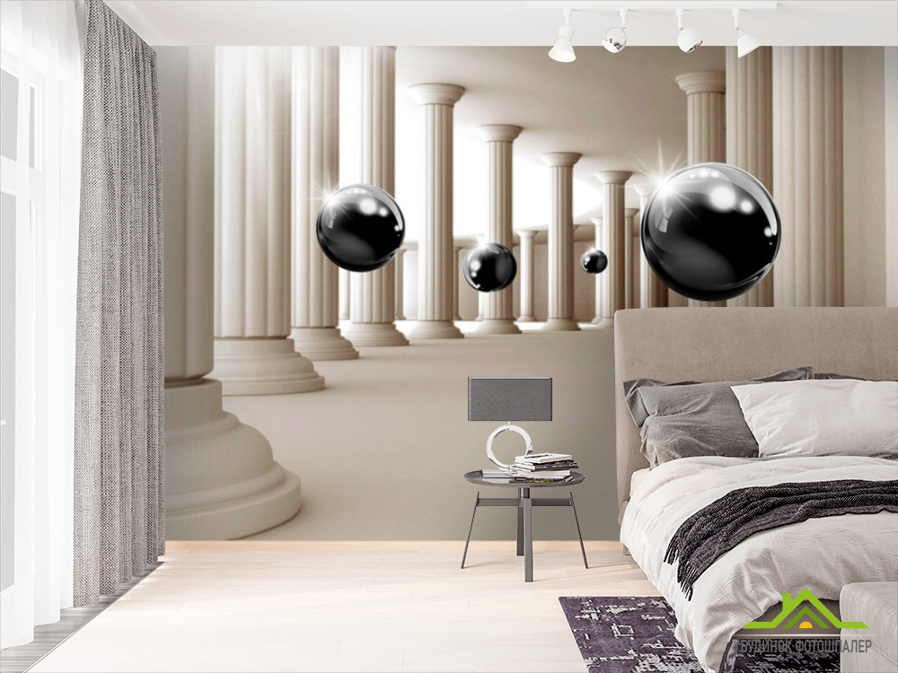 Фотообои 3д колонны