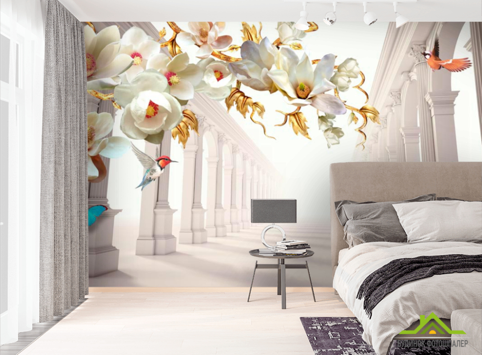 выбрать Фотошпалери Магнолії розширюють Фотошпалери стереоскопічні на стіну