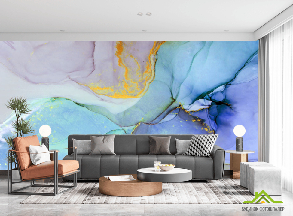 выбрать Фотообои Сине-фиолетовый флюид Фотообои Каменная стена на стену