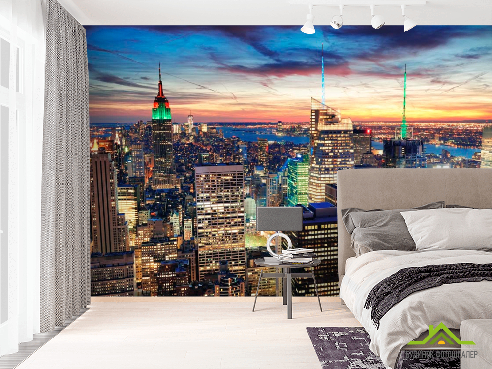 Фотообои Верхушки домов Гонконга