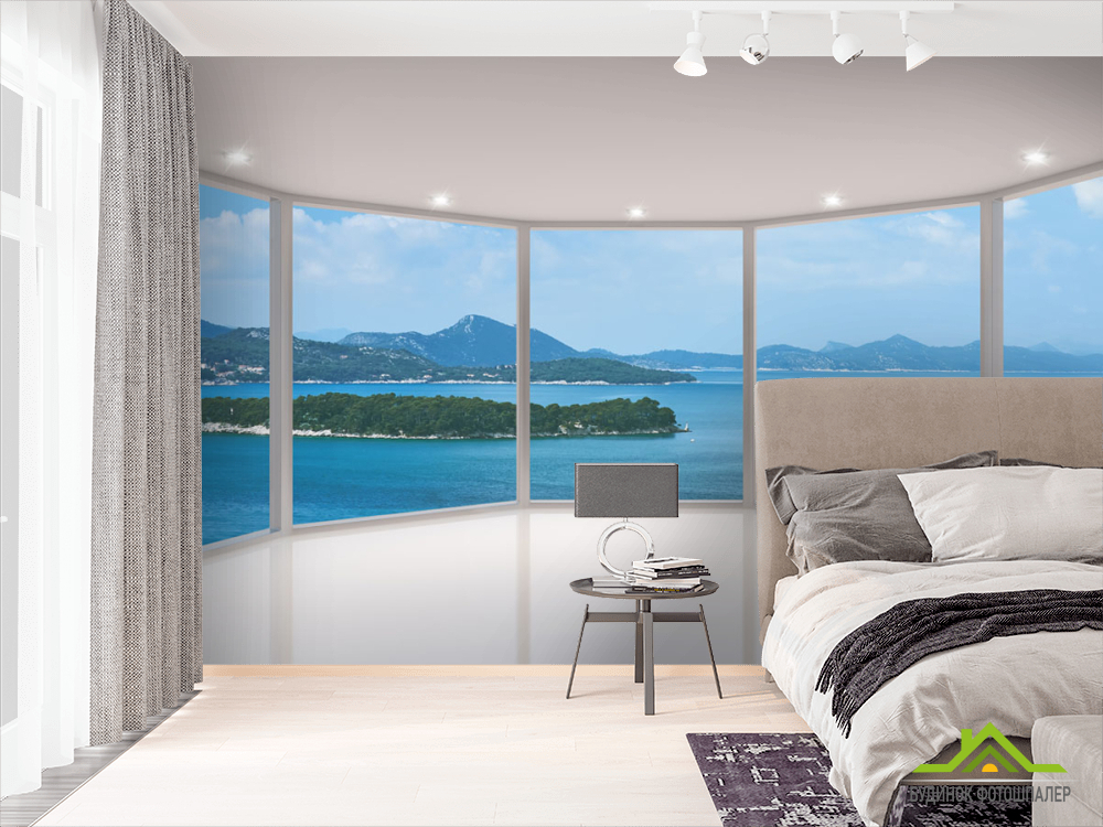 Фотообои Вид из окна на остров