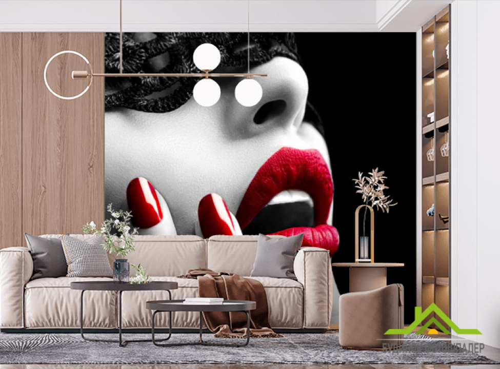 выбрать Фотообои Красные губки Фотообои разные на стену