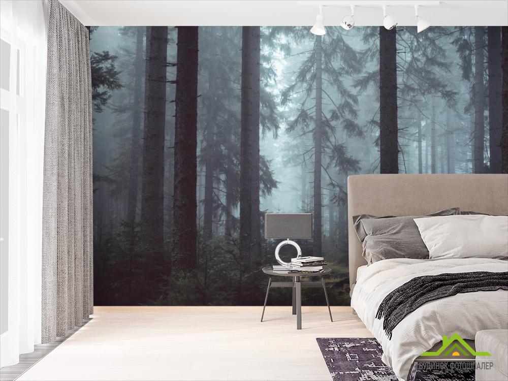Фотообои Серый лес