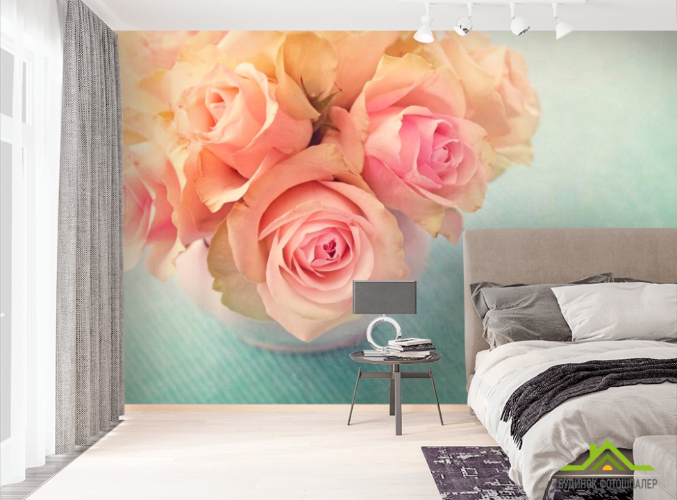 выбрать Фотошпалери Кремових троянд букет Фотошпалери Троянди на стіну