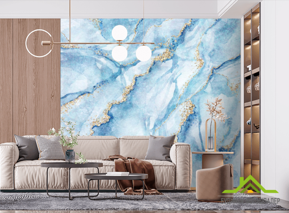 выбрать Фотошпалери Блакитний Fluid art Фотошпалери Fluid art на стіну