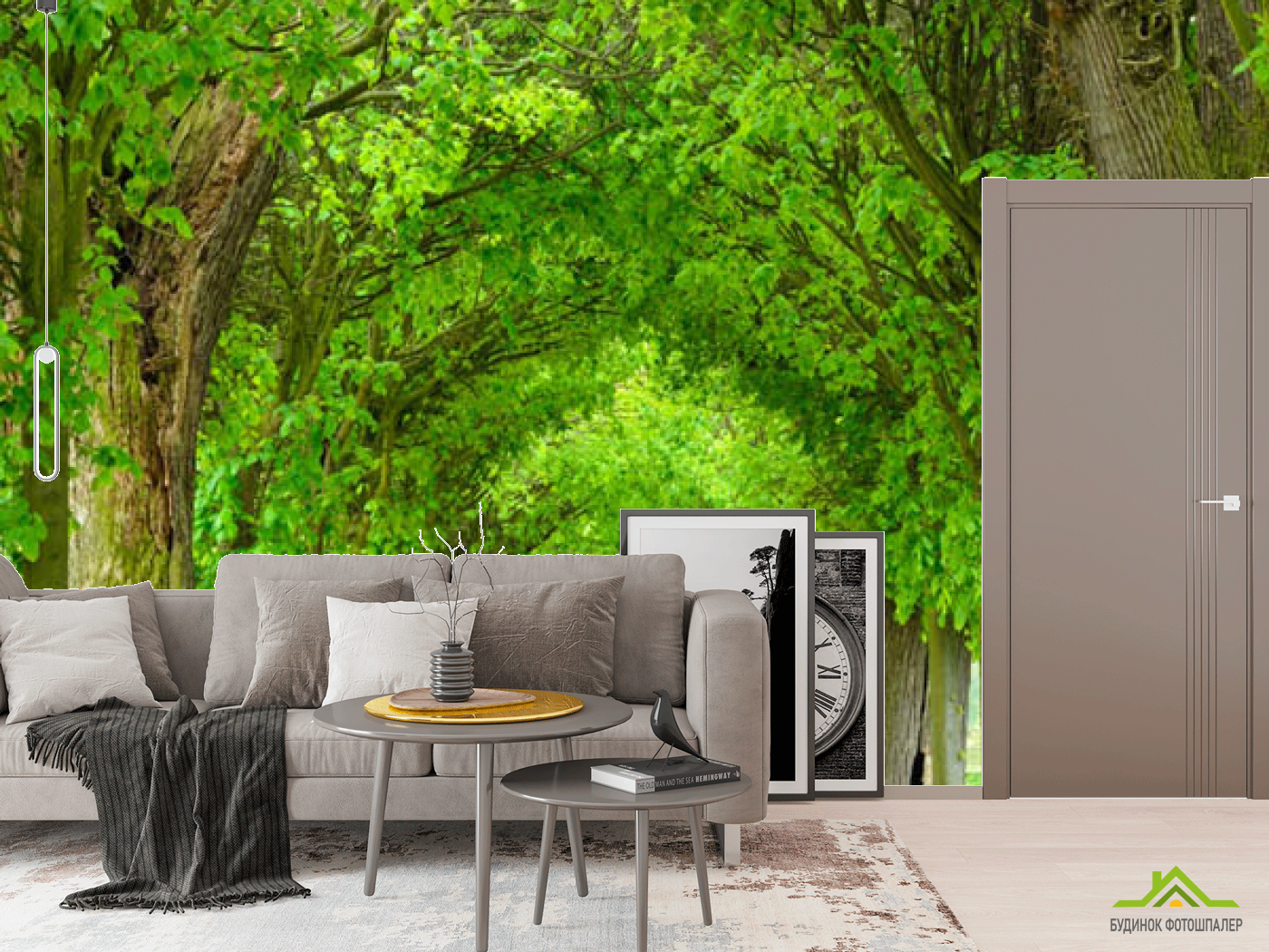 Фотообои Аллея из деревьев