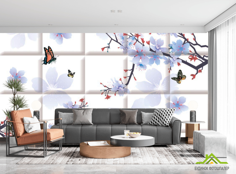 выбрать Фотошпалери Сакура Фотошпалери стереоскопічні на стіну