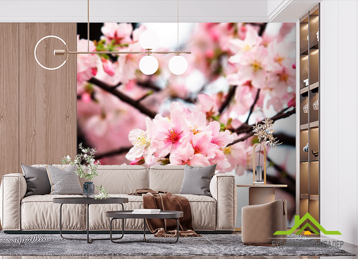 Фотошпалери Суцвіття вишні