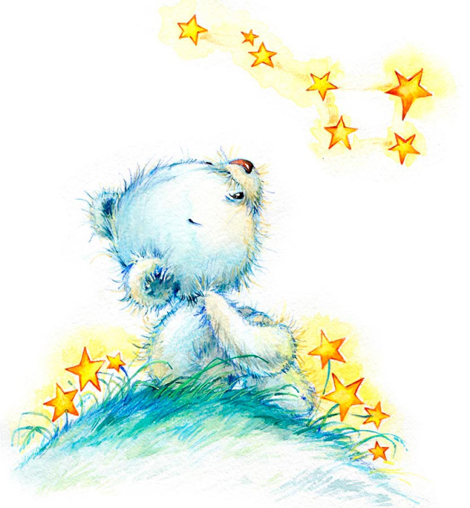 Фотошпалери Блакитний ведмедик