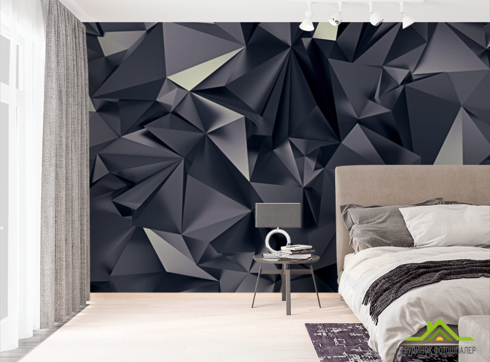 выбрать Фотообои Треугольники 3Д Фотообои 3D объемные на стену
