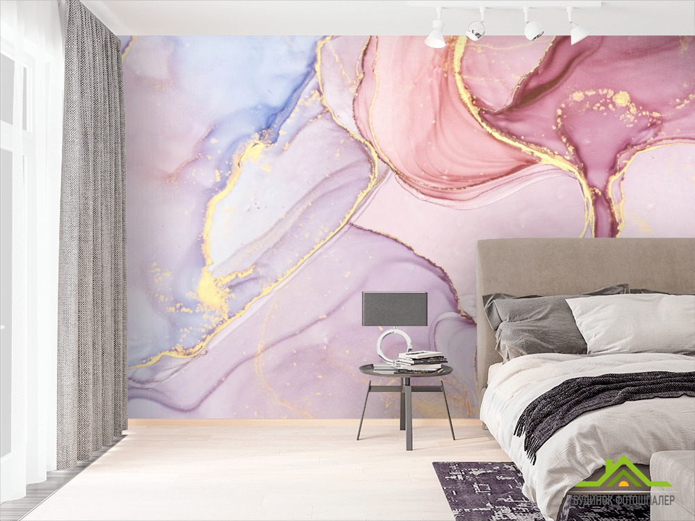 Фотошпалери Рожевий флюїд