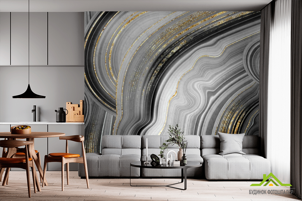 Фотообои серый мрамор