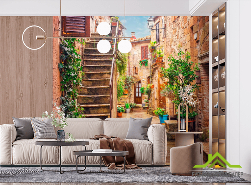 выбрать Фотошпалери Затишний дворик Фотошпалери Вулиці на стіну