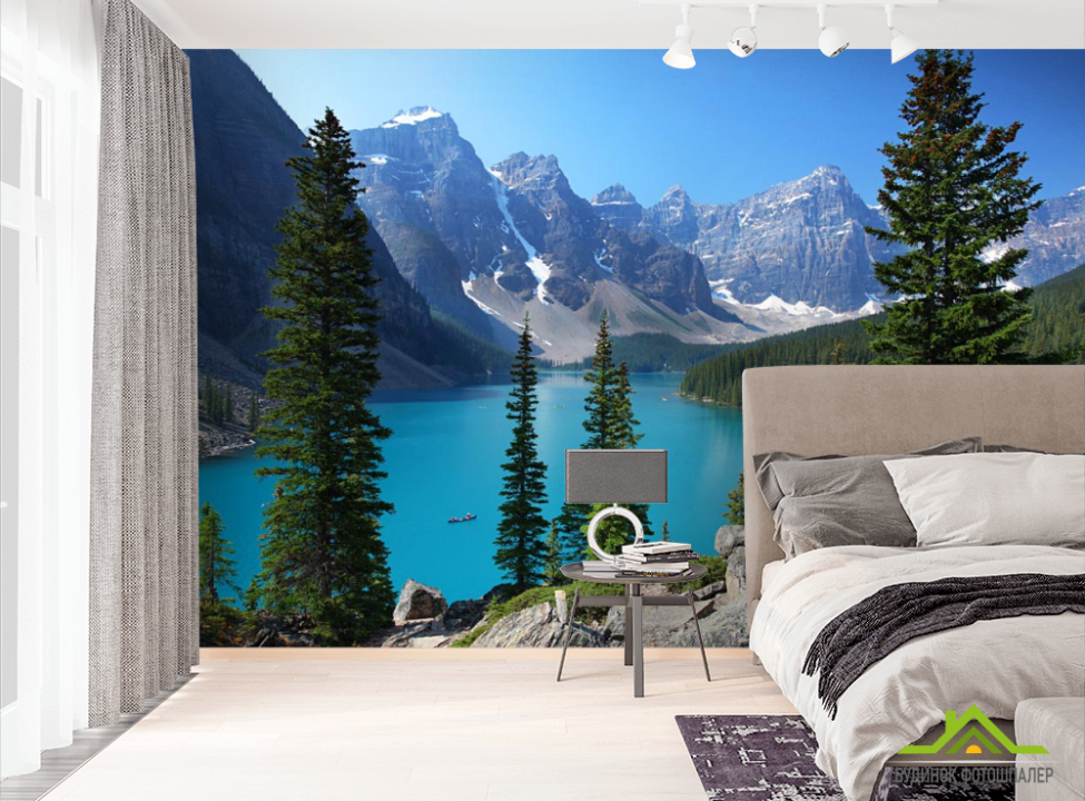 выбрать Фотошпалери велике озеро в горах Фотошпалери Природа на стіну