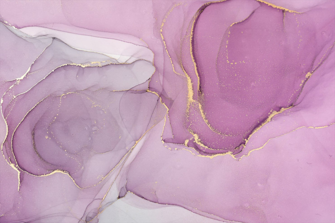 Фотообои розовый флюид золото