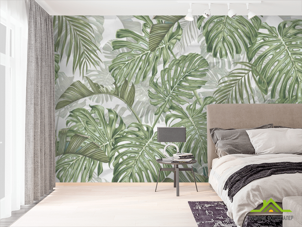 Фотошпалери тропічні листя