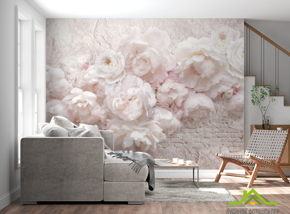 выбрать Фотошпалери Фреска із сходами і архітектурою Фотошпалери Квіти на стіну