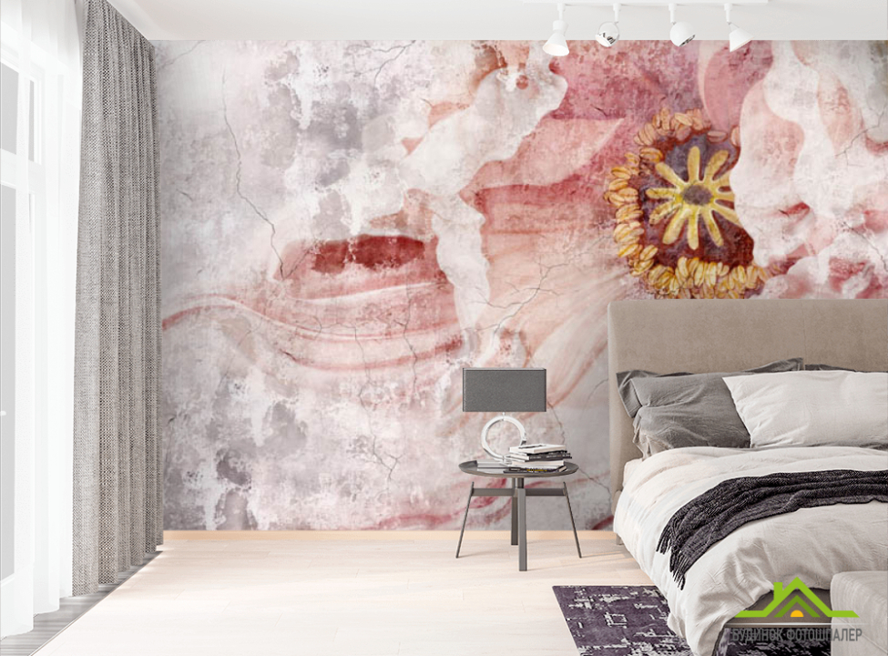 выбрать Фотошпалери дизайнерський Вінтажний квітка Фотошпалери Квіти на стіну
